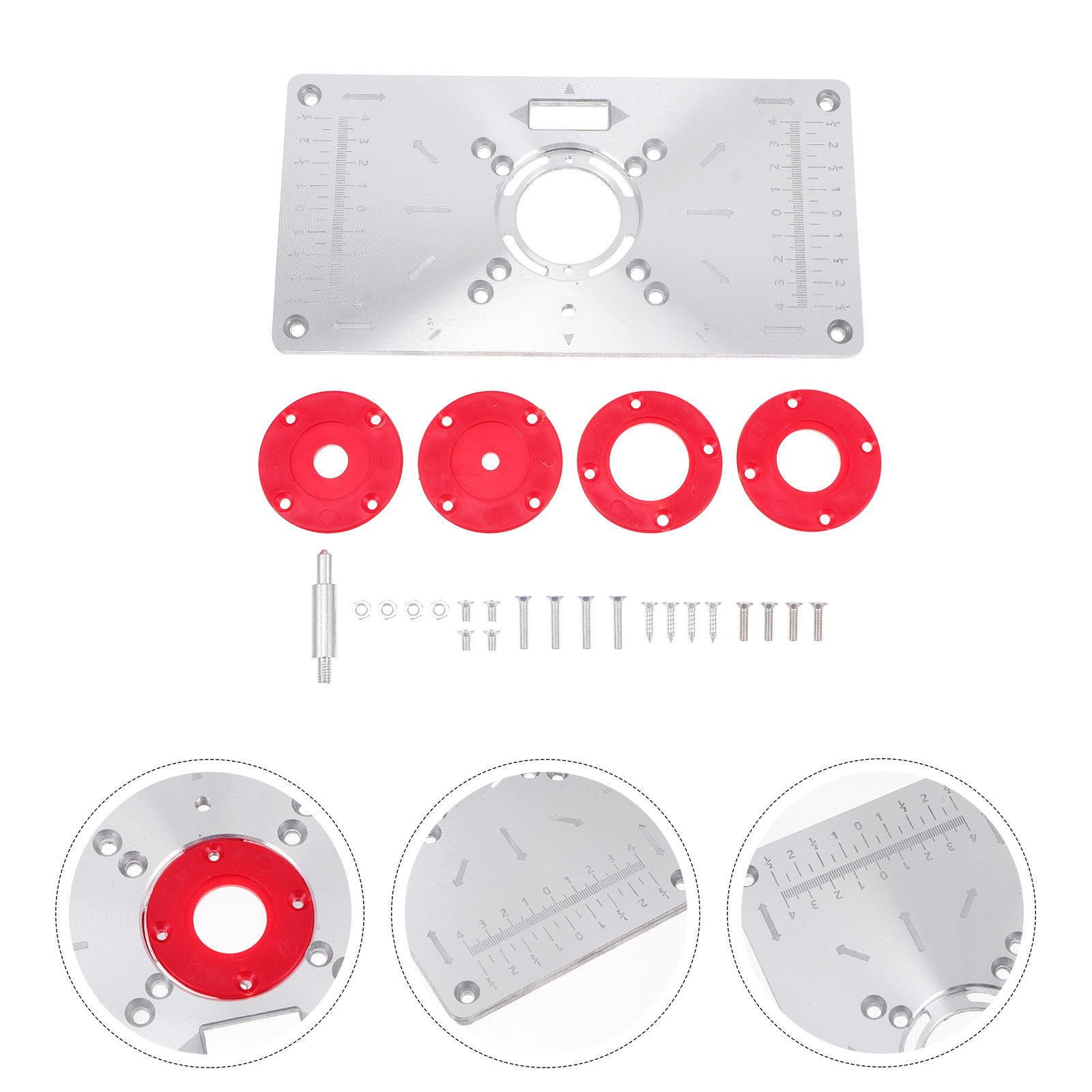Woodworking Drills - Aluminum Alloy Router Table Insert Plate
