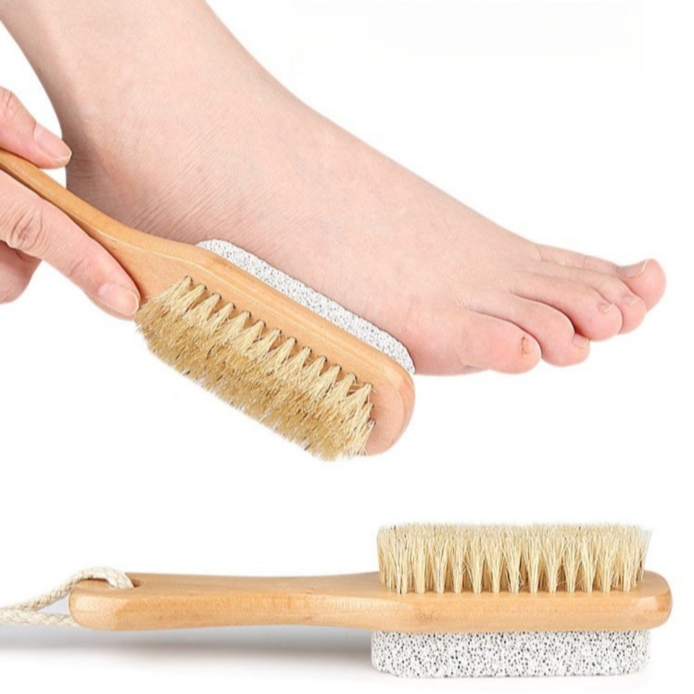 Woodworking File - Double Sided Foot Scrubber with Wooden