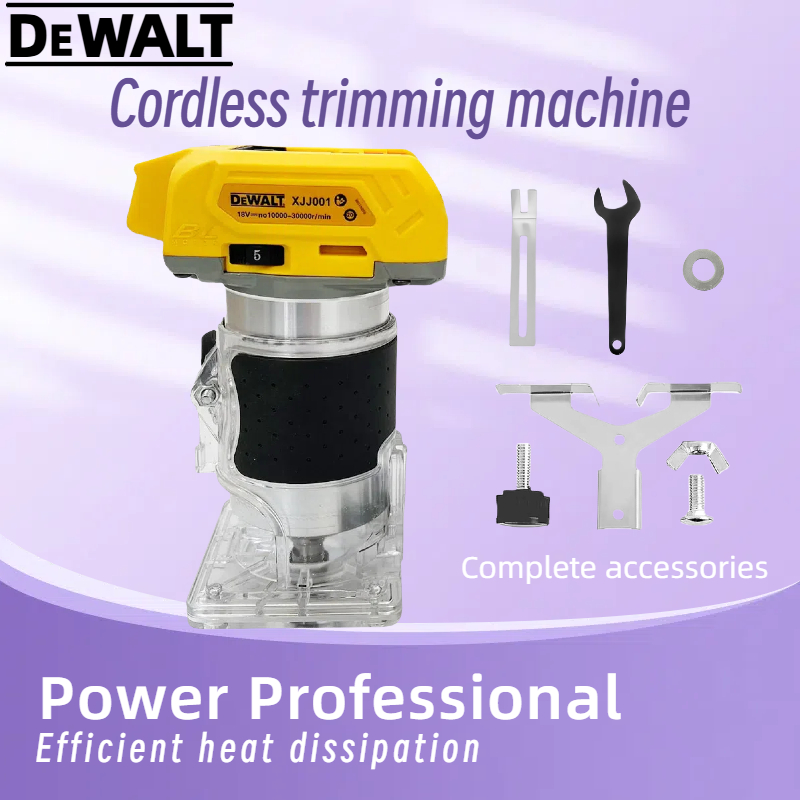 Woodworking Asmr - Dewalt 33000RPM Brushless Wood Router: Cordless