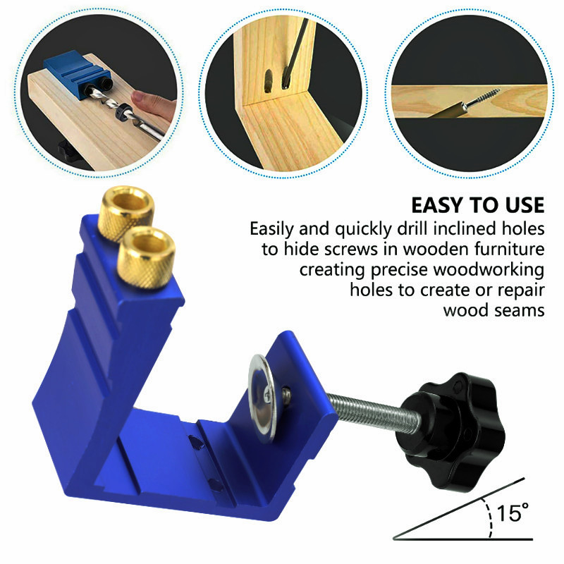 47Pcs Pocket Hole Jig Kit 15 D - Woodworking Hacks 评论和价格