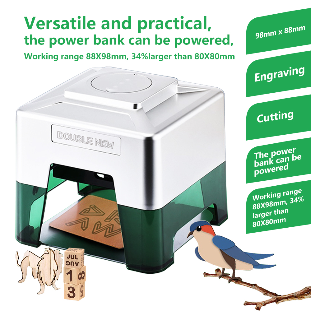 3W Mini Laser Engraver Portabl - Woodworking Logos 评论和价格