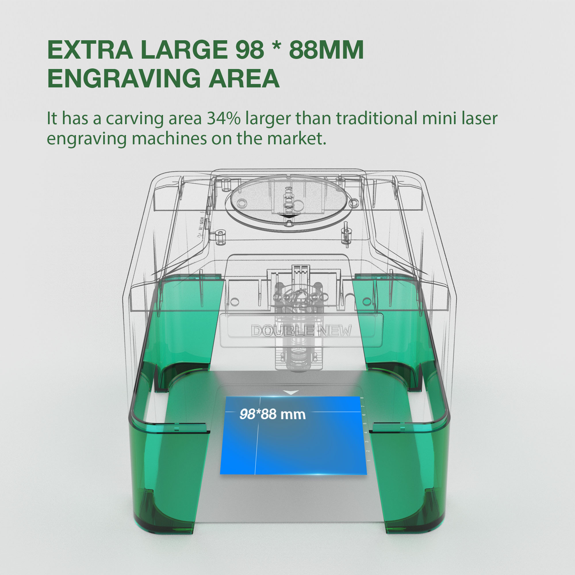 3W Mini Laser Engraver Portabl - Woodworking Logos 评论和价格