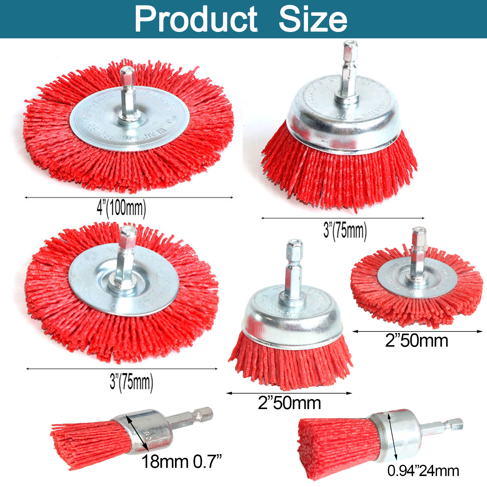 Nylon Cup Brush Abrasive Wire  - Woodworking Drills 评论和价格