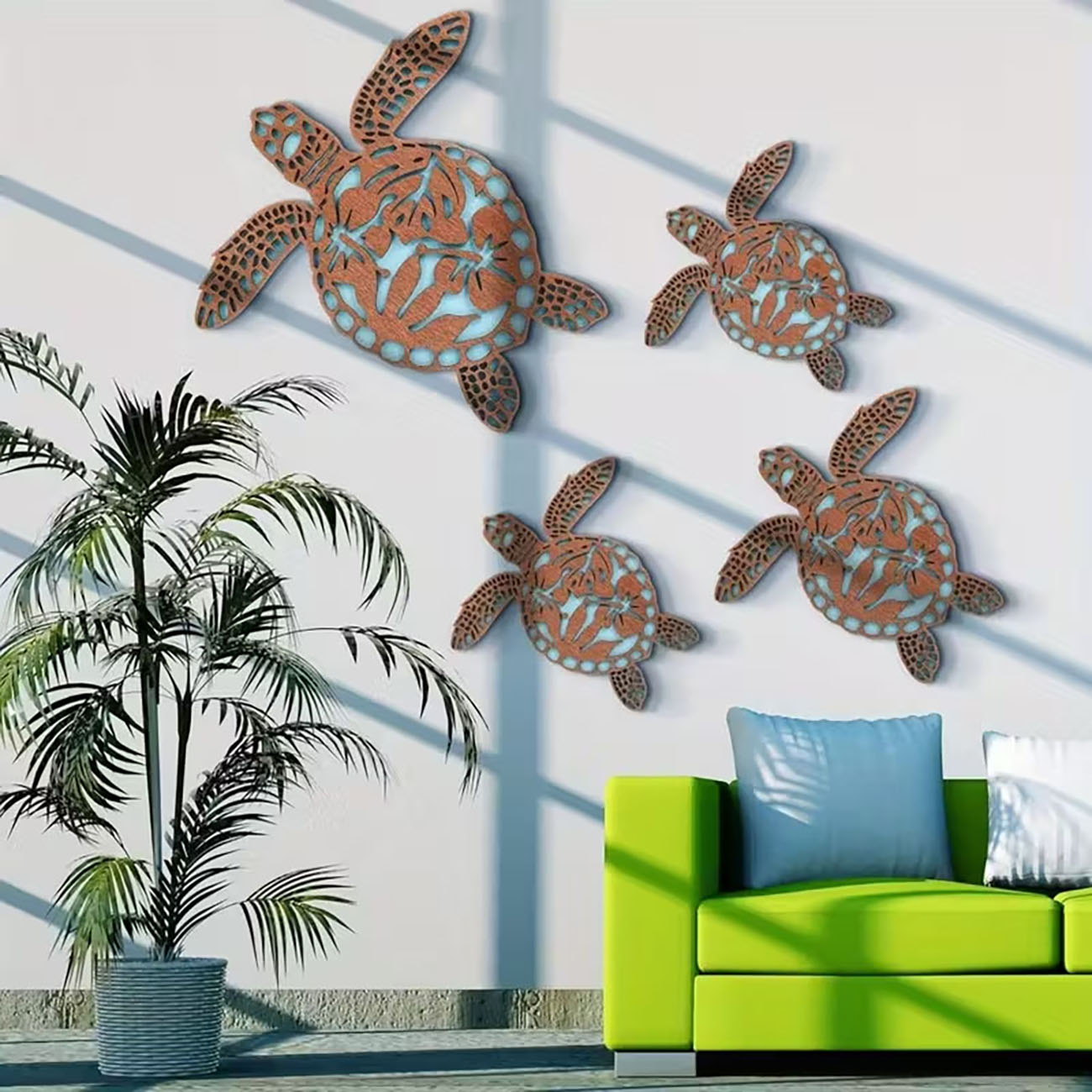 A Set of 4 Wooden Fish Wall De - Woodworking Glue 评论和价格