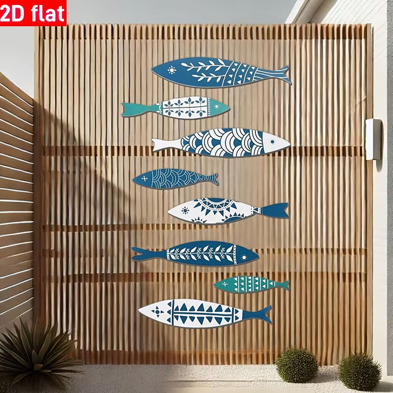 A Set of 4 Wooden Fish Wall De - Woodworking Glue 评论和价格