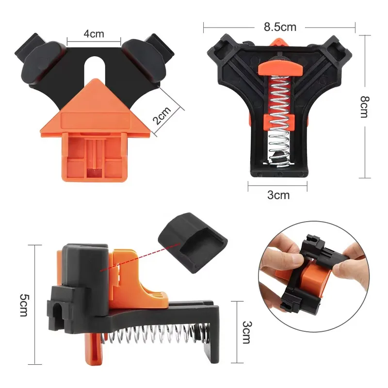 EE1 4PCS 90 Degree Clamps for  - Woodworking Tool 评论和价格