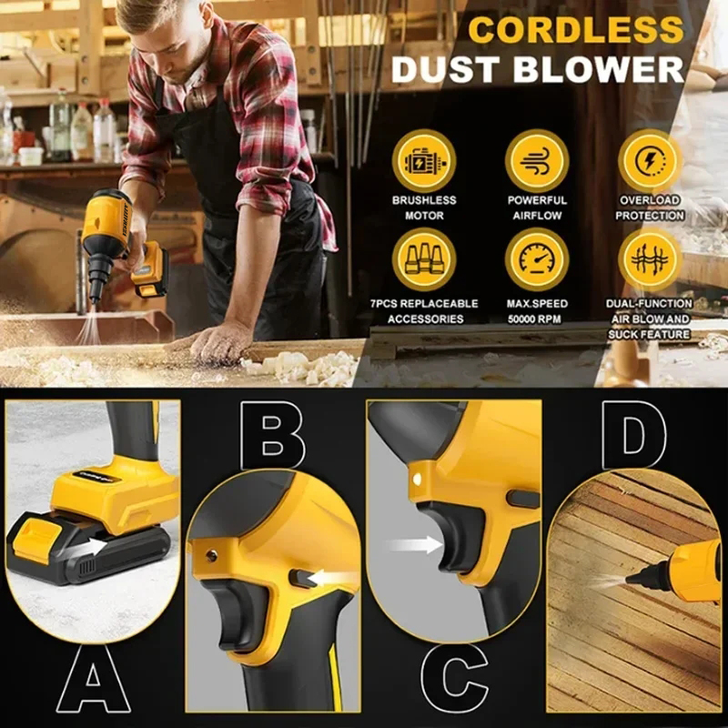 Air Blower Cordless Air Dust R - Woodworking Asmr 评论和价格