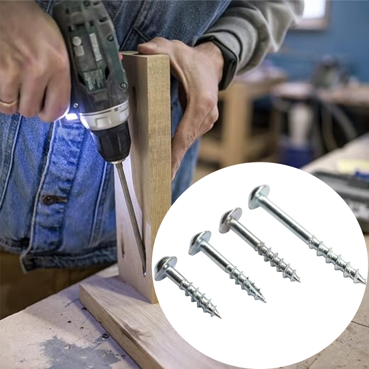 100Pcs Zinc‑Plated Phillips Po - Woodworking Hacks 评论和价格