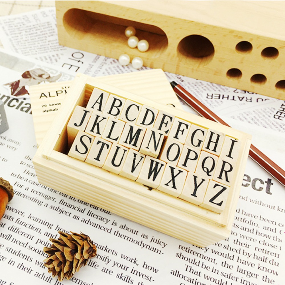 Wooden Alphabet & Number Stamp - Woodworking Logos 评论和价格