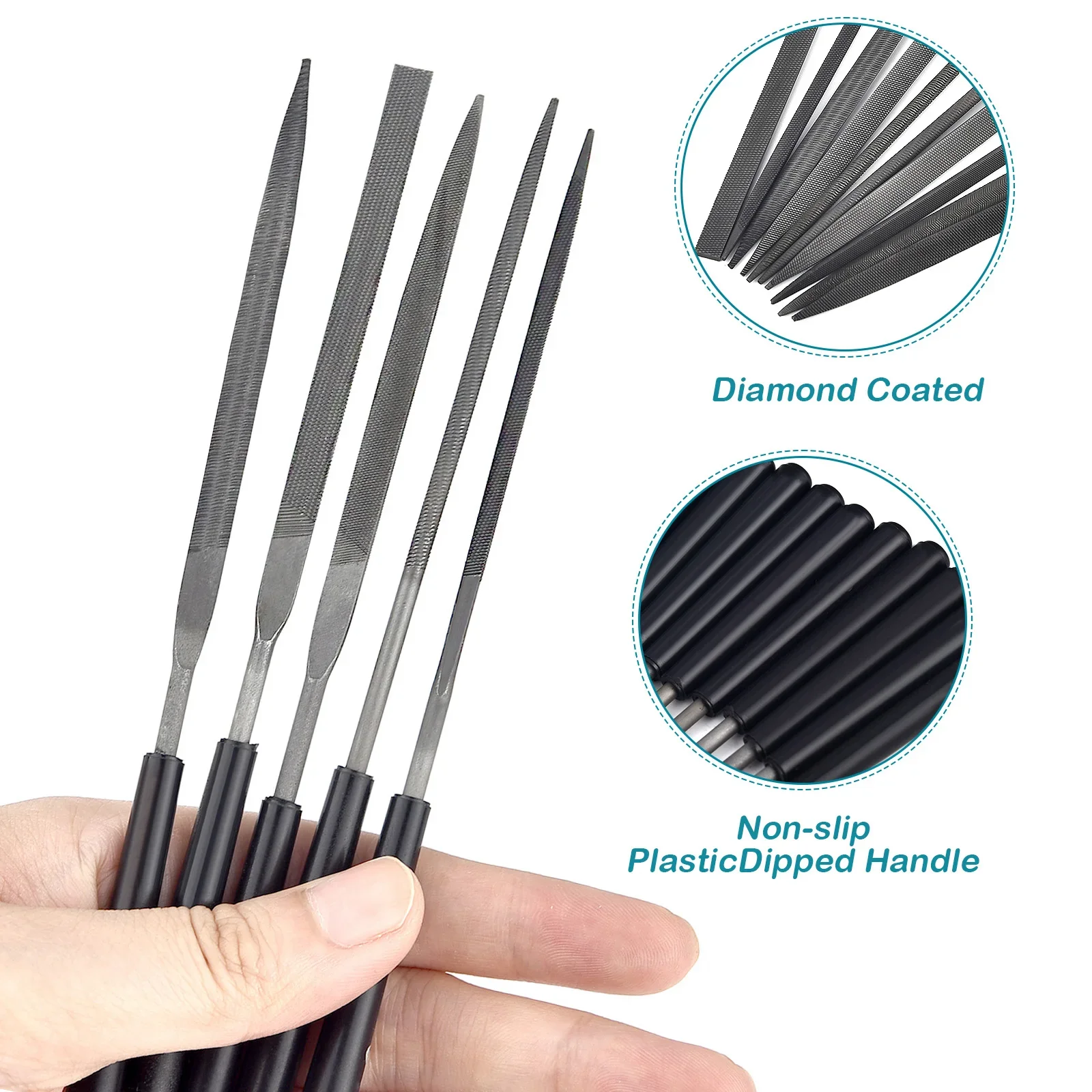 3/5/10pcs Needle File Set Meta - Woodworking File 评论和价格